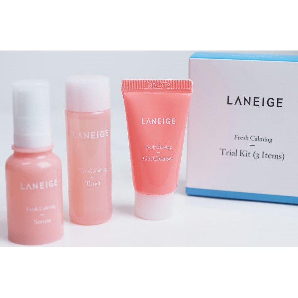 Bộ Dưỡng Da Laneige Fresh Calming Trial Kit ( 3 Items)