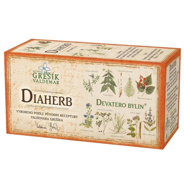 Trà thảo mộc Diaherb chữa tiểu đường của Tiệp