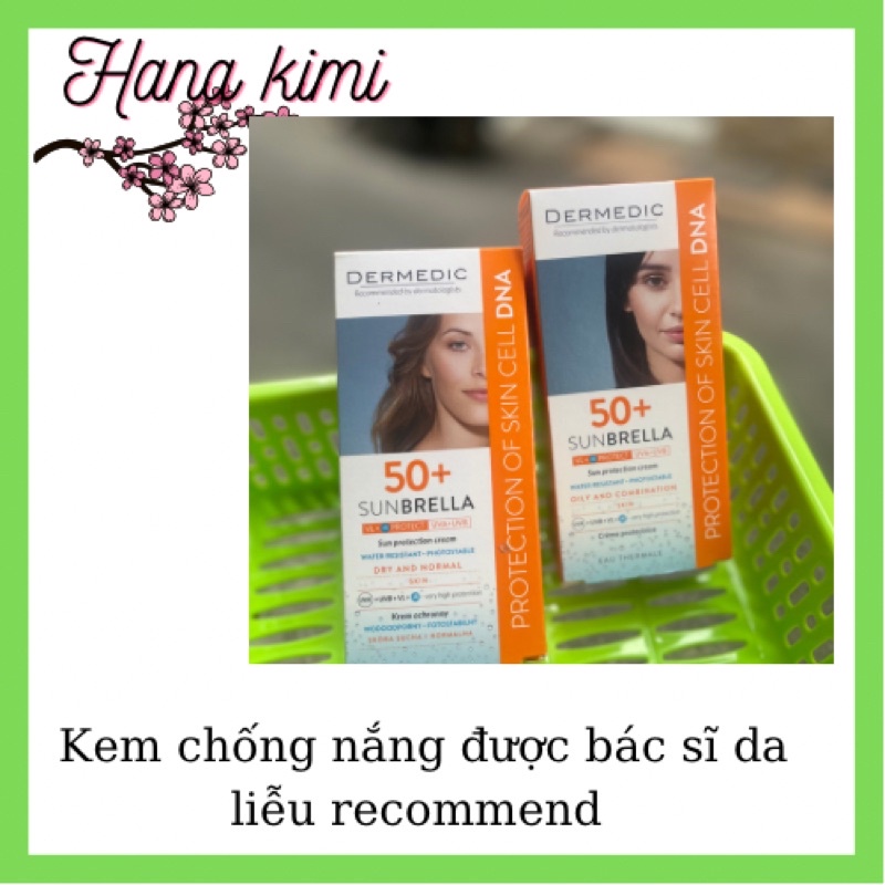 Kem chống nắng phổ rộng Der.medic spf50+