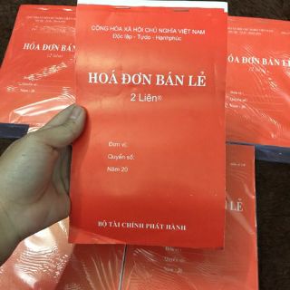 [ 3 quyển ] Hoá đơn bán lẻ 2 liên 100 trang
