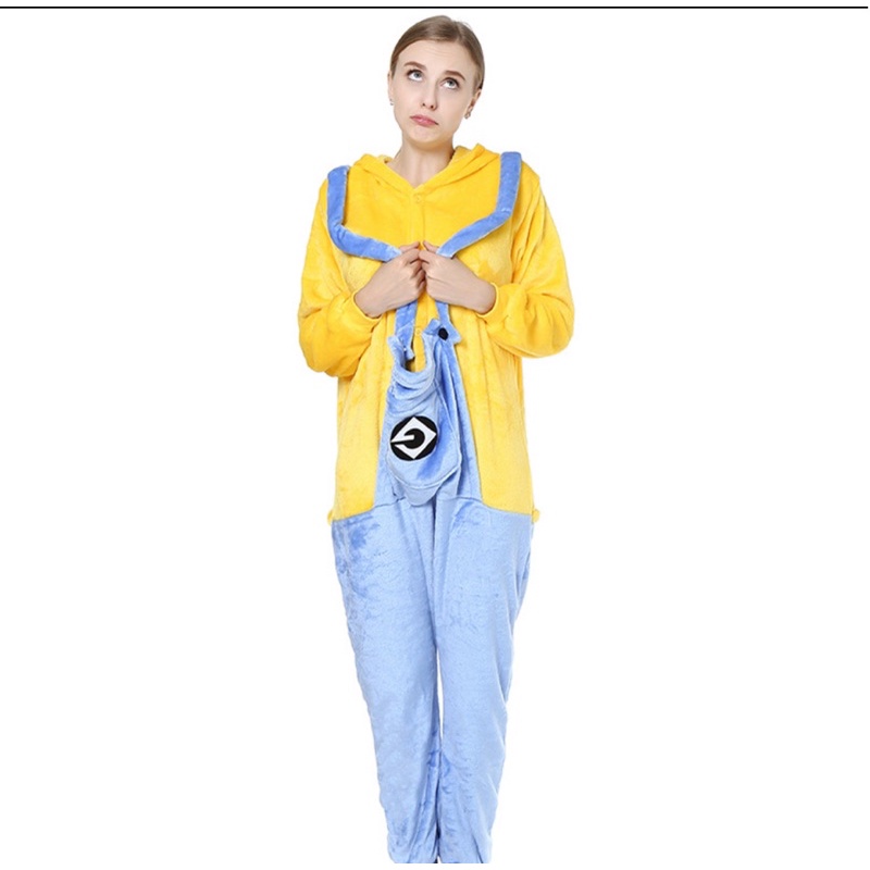 (Sẵn) Thú hở mặt, Bộ đồ hoá trang, cosplay hình Minion cho người lớn