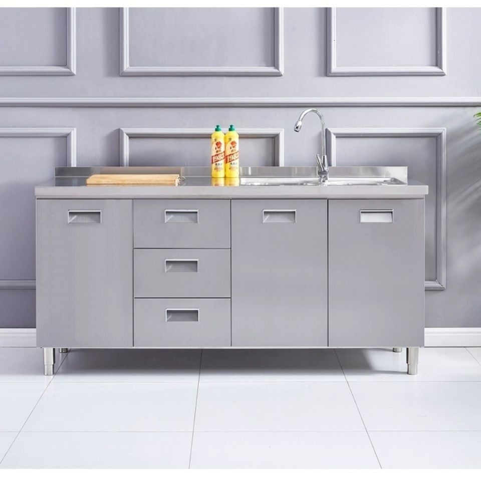 Tủ bếp inox, và tủ, tích hợp, đựng đồ gia đình, cho thuê đơn giản tổng thể, < | BigBuy360 - bigbuy360.vn