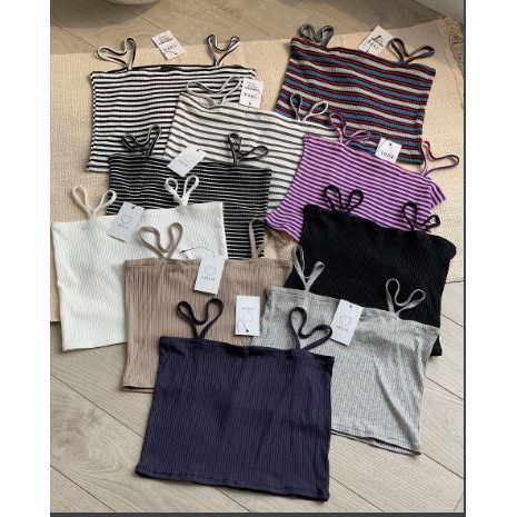 Áo 2 dây thun gân tk TKP65 1994closet | BigBuy360 - bigbuy360.vn