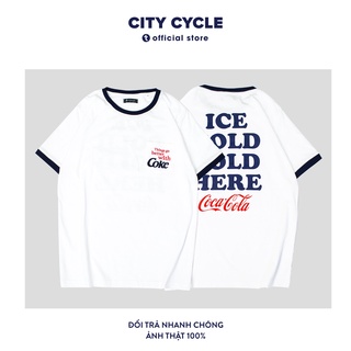 Áo thun nam nữ coke thêu City Cycle - Áo thun ngắn tay Unisex form vừa