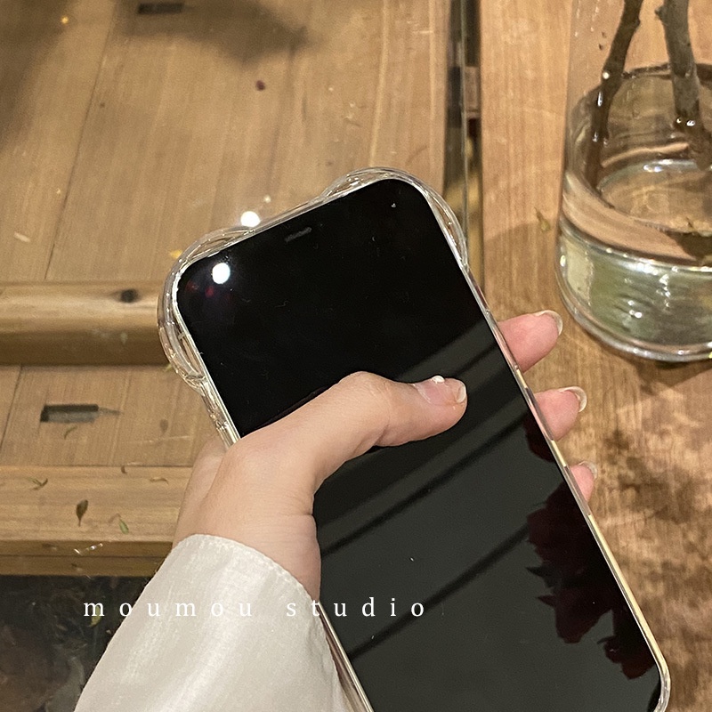 Ốp điện thoại trong suốt họa tiết trái tim đơn giản cho iPhone 14 pro 14 max 13 12 pro max 7 plus