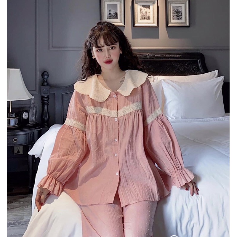 🌸SALE🌸Set ngủ ulzzang tiểu thư nhập hàng cao cấp (ảnh thật và clip) | BigBuy360 - bigbuy360.vn