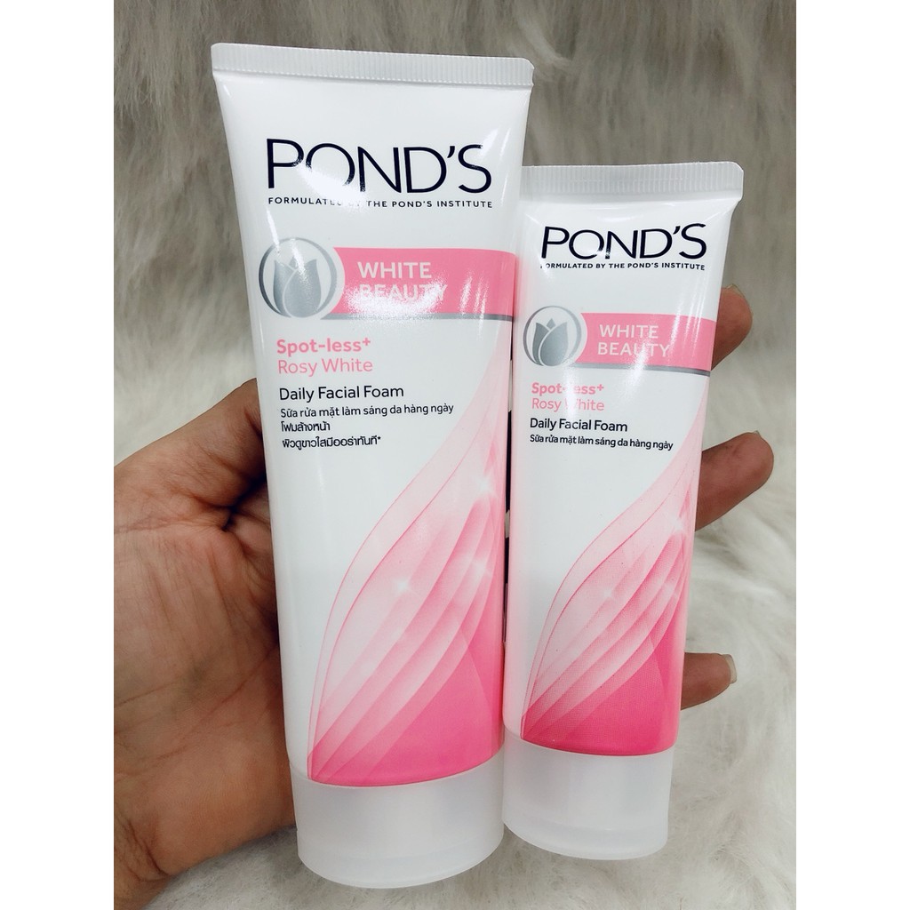 Sữa Rửa Mặt Trắng Hồng Pond's White Beauty 50g - 100g