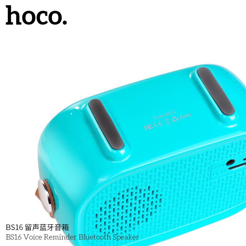 Loa Bluetooth Hoco BS16 hỗ trợ thẻ nhớ TF kiểu dáng cổ điện sang trọng âm thanh chất lượng