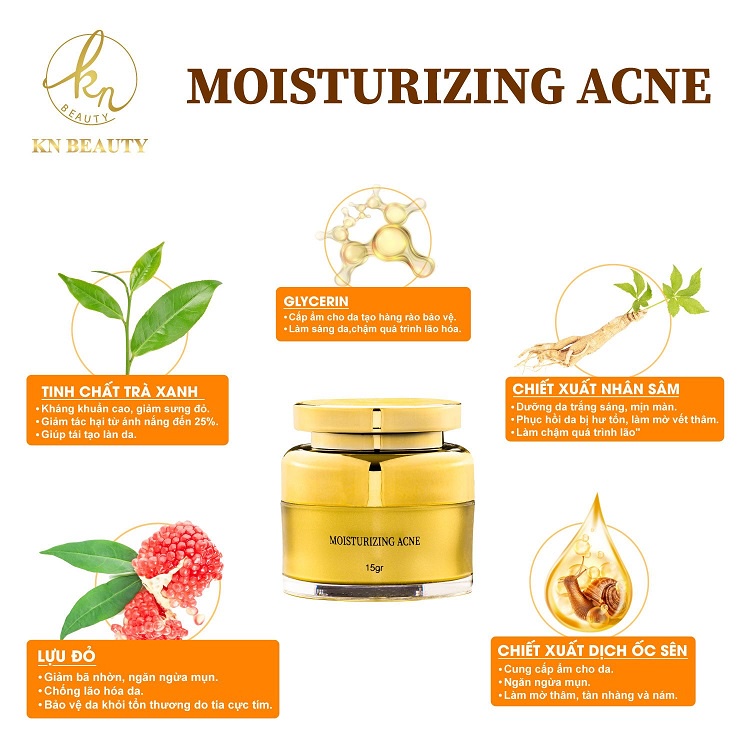 Kem Dưỡng Trắng Ngừa Mụn KN Beauty - Acne-White Skin Multifunctional Cream 25gr