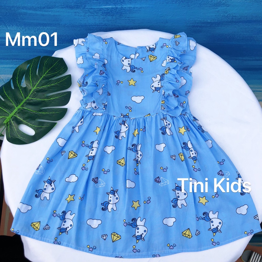 Đầm Lanh Bé Gái, Váy Lanh Mùa Hè Mặc Mát, Mềm, Mịn Cho Bé Yêu Moonykids
