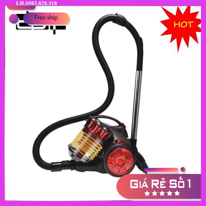 Máy hút BVBụi cao cấp  DSP KD2014 - Công suất 1400W - Dung tích chứa BVBụi: 2 L - Hàng Nhập Khẩu BVB