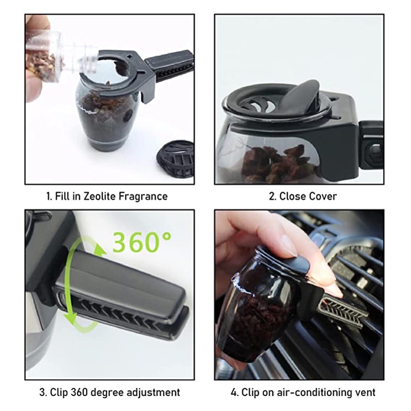 Nước Hoa Ô Tô / Tinh Dầu Thơm Xe Hơi / Nước Hoa Ô Tô Kẹp Cửa Gió / Nước Hoa Ô Tô Cao Cấp / Dụng Cụ Khuếch Tán Nước Hoa Xe Ô Tô / Zeolite