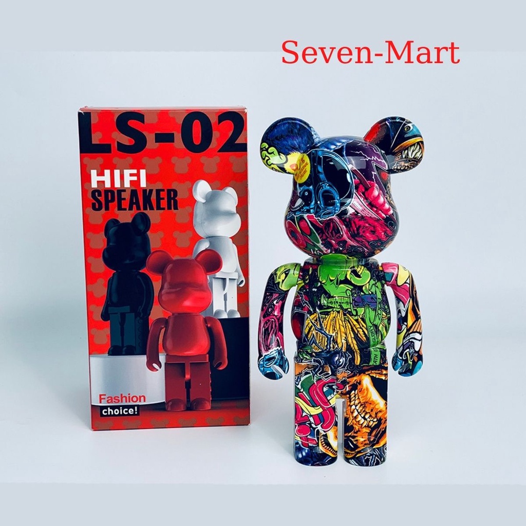 Loa Bluetooth Gấu Bearbrick Di Động Nhỏ Gọn Âm Thanh Đỉnh Màu Sắc Cá Tính