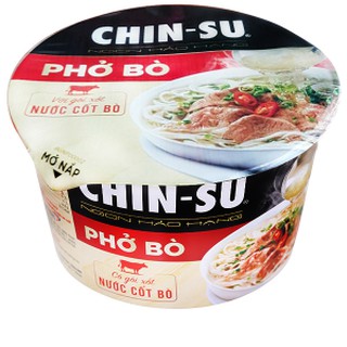Phở bò Chinsu hộp 74g (có gói xốt nước cốt bò)