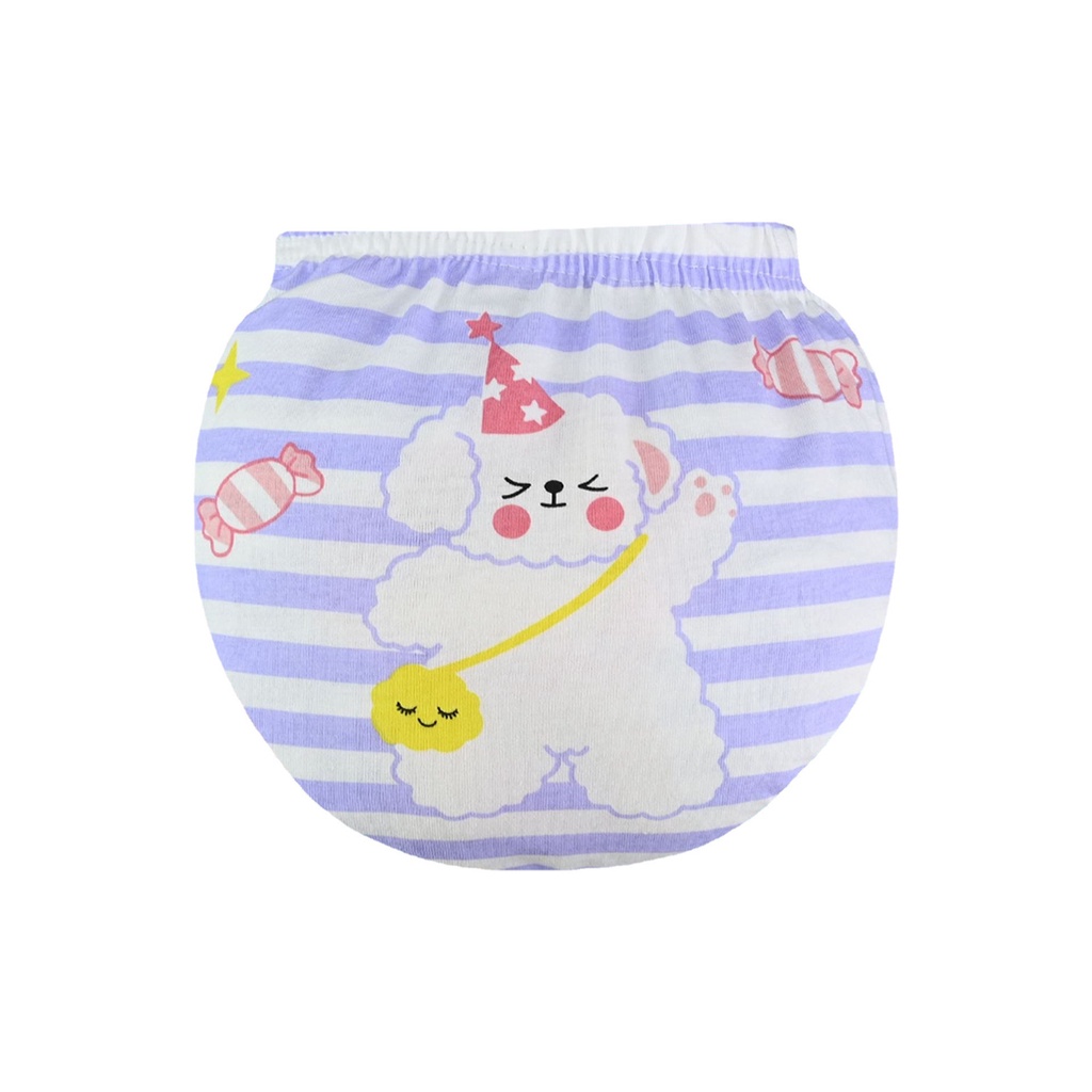 Quần lót tam giác LUCKY BIG CAT vải cotton in họa tiết hoạt hình dễ thương phong cách Hàn Quốc cho bé