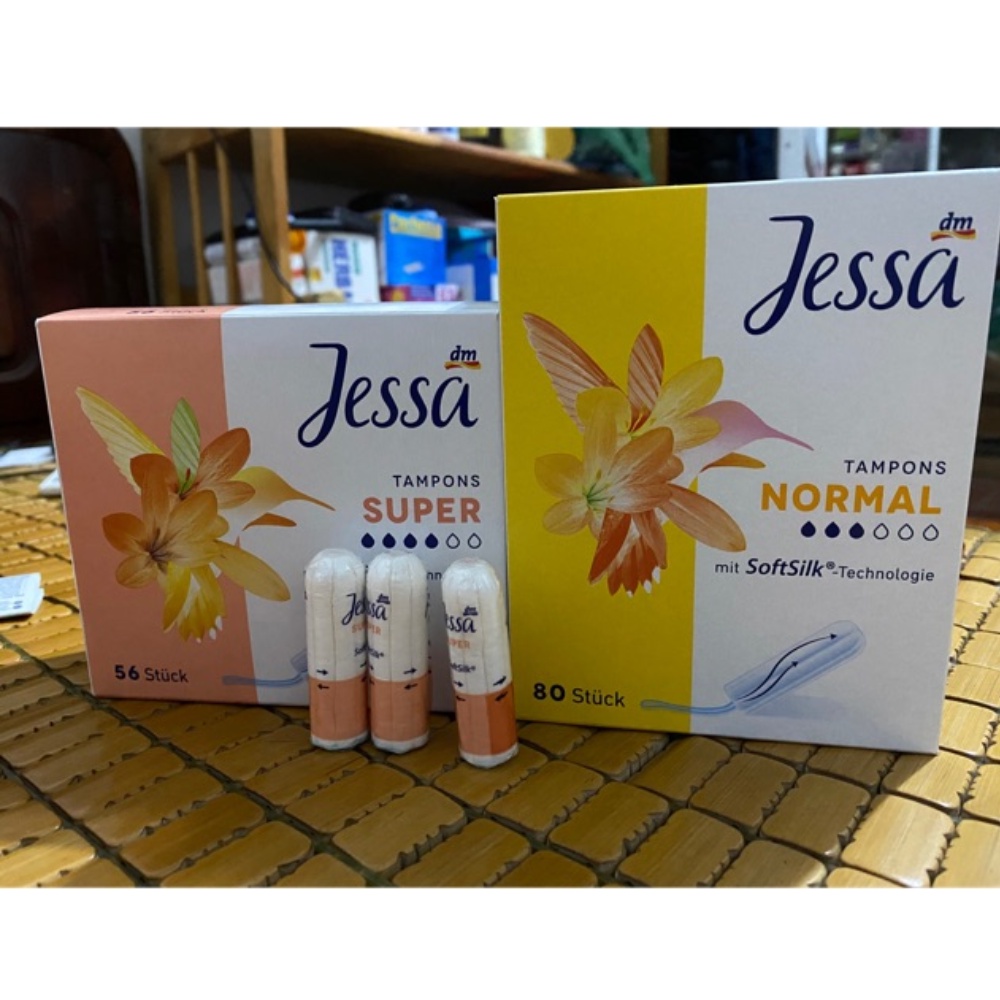 Băng vệ sinh Tampon Jessa hộp đủ size nhiều loại Hàng Đức - Shop Lavenic