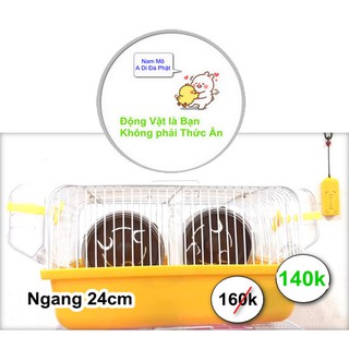 ADiDaPhat 03 / 777 - Lồng Hamster Ngăn Đôi TRUNG ngang 27cm- 140k - Hàng Các Shop Ký Gửi có sau 2 ngày #ShopMai06