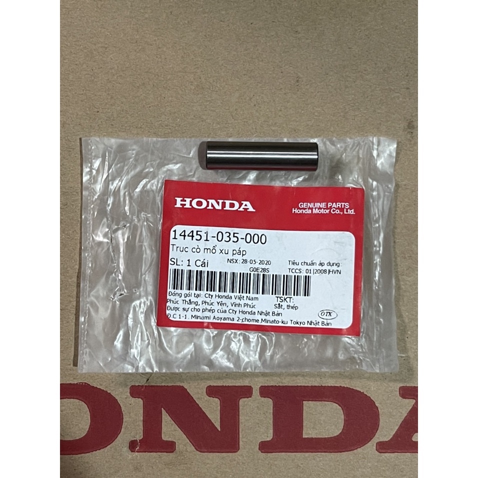 Trục cò mổ xu páp Honda Dream,Wave 14451035000