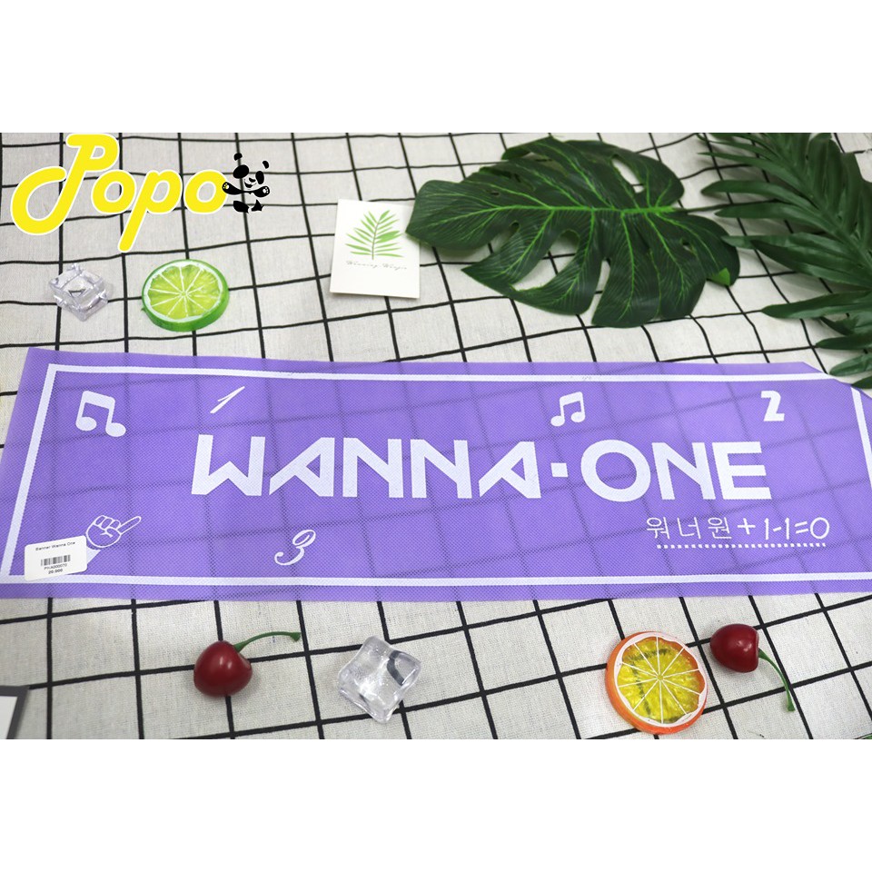 Banner cổ vũ Wanna One