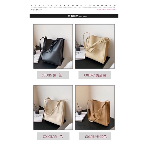 Túi note đeo vai nữ Alice Housee 27x25cm chất liệu da PU cao cấp ba màu nâu be đen dạo phố hẹn hò