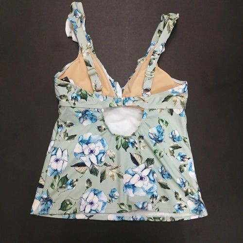 Đồ bơi nữ Alex Marie hai dây cổ viền bèo xanh ngọc in hoa AX221148 ( TH8924 ) | BigBuy360 - bigbuy360.vn