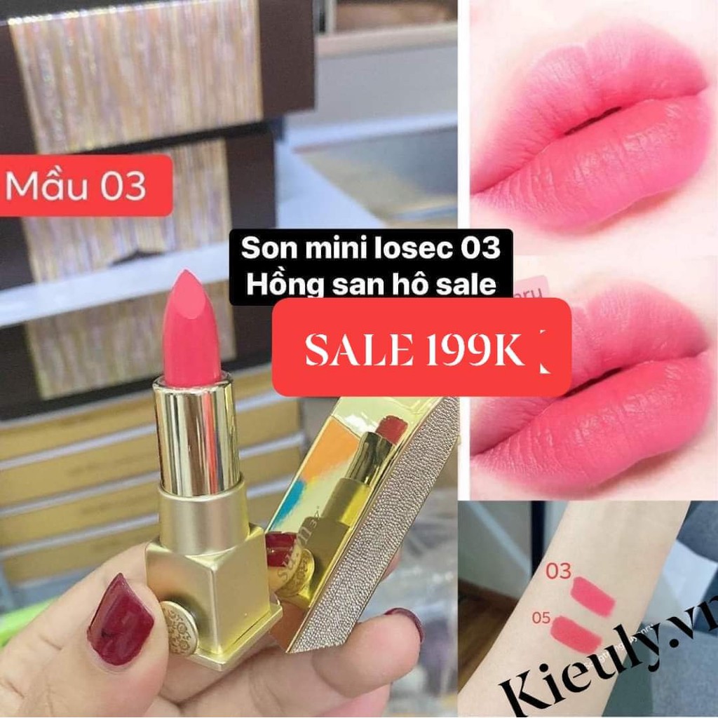 Son Sum mini hồng san hô, cam cháy baby siêu lâu trôi