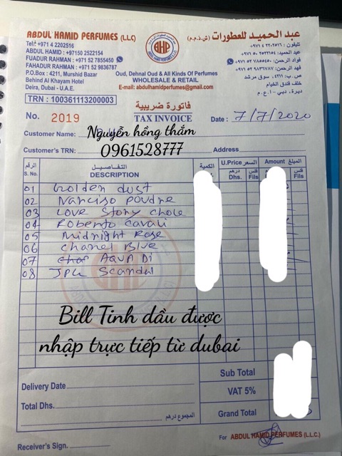 [Chính Hãng] Tinh Dầu Nam Dubai Phượng Hoàng Blue  35ml dòng thiết kế | BigBuy360 - bigbuy360.vn