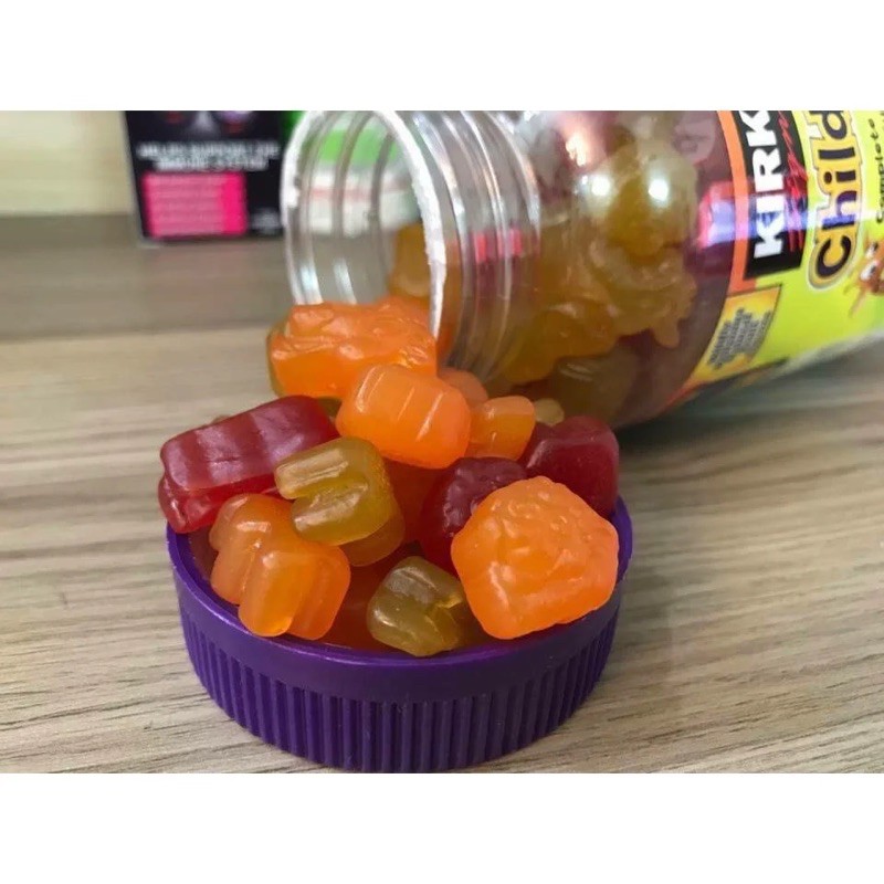 [Mã FMCGSALE55 giảm 8% đơn 500K] Kẹo dẻo Kirkland Children's Multivitamin Gummies dành cho bé biếng ăn, thiếu chất