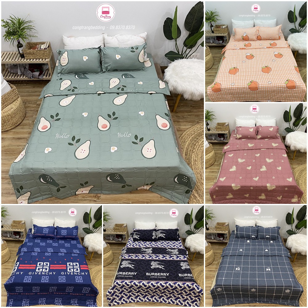 Chăn Hè Siêu Gọn Nhẹ Chất Liệu Cotton Poly Thấm Hút Mồ Hôi Tốt Poly Cotton Mẫu Mới