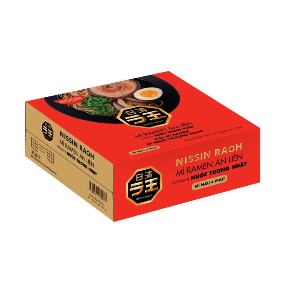 Thùng 30 gói Mì RAMEN   - Hương Vị Nước Tương Nhật