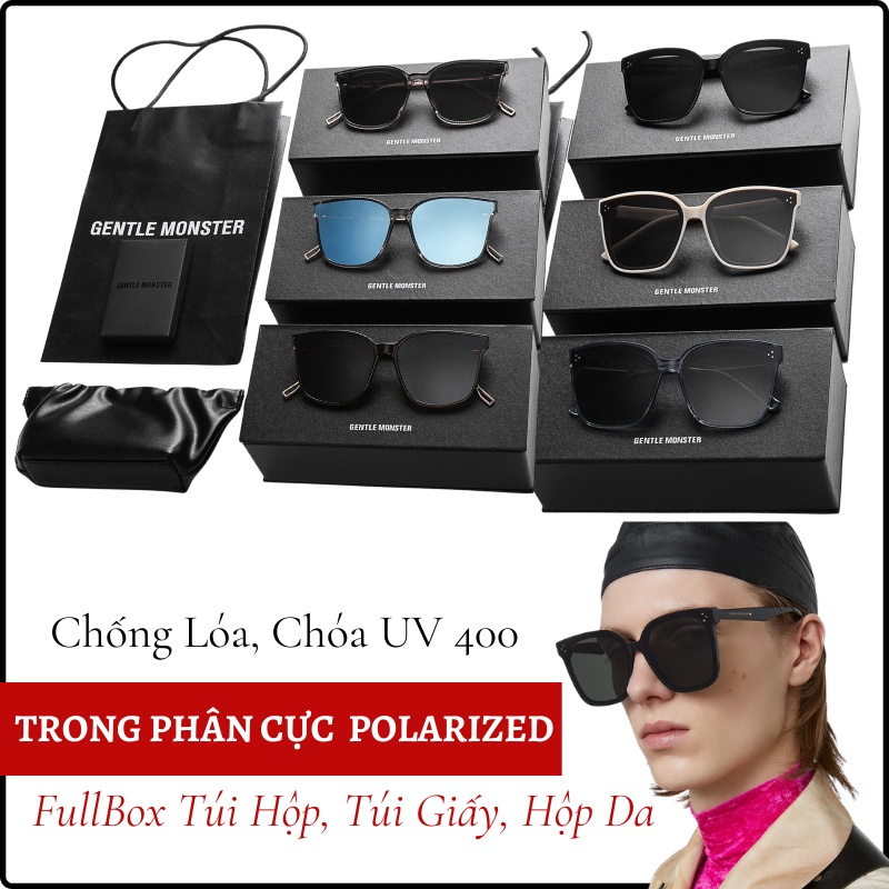 Mắt Kính Mát Nam Nữ Phân Cực GENTLE MONSTER SOUTH SIDE Full COLOR FullBox Cực xịn Cao Cấp + Tặng Test Phân Cực