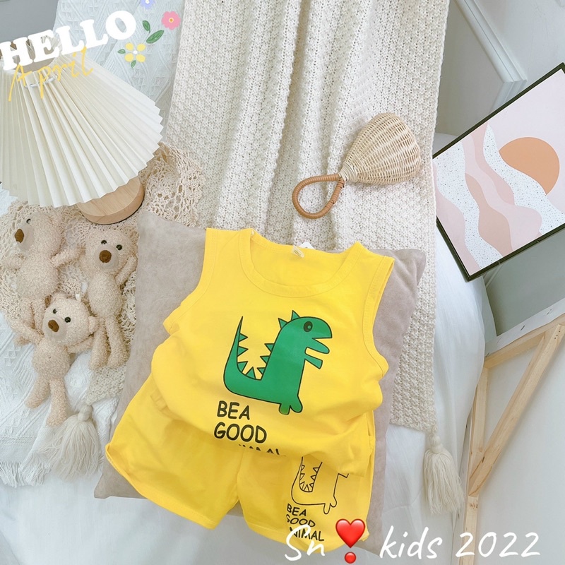 Xả Bộ khủng long cotton co dãn cho bé trai