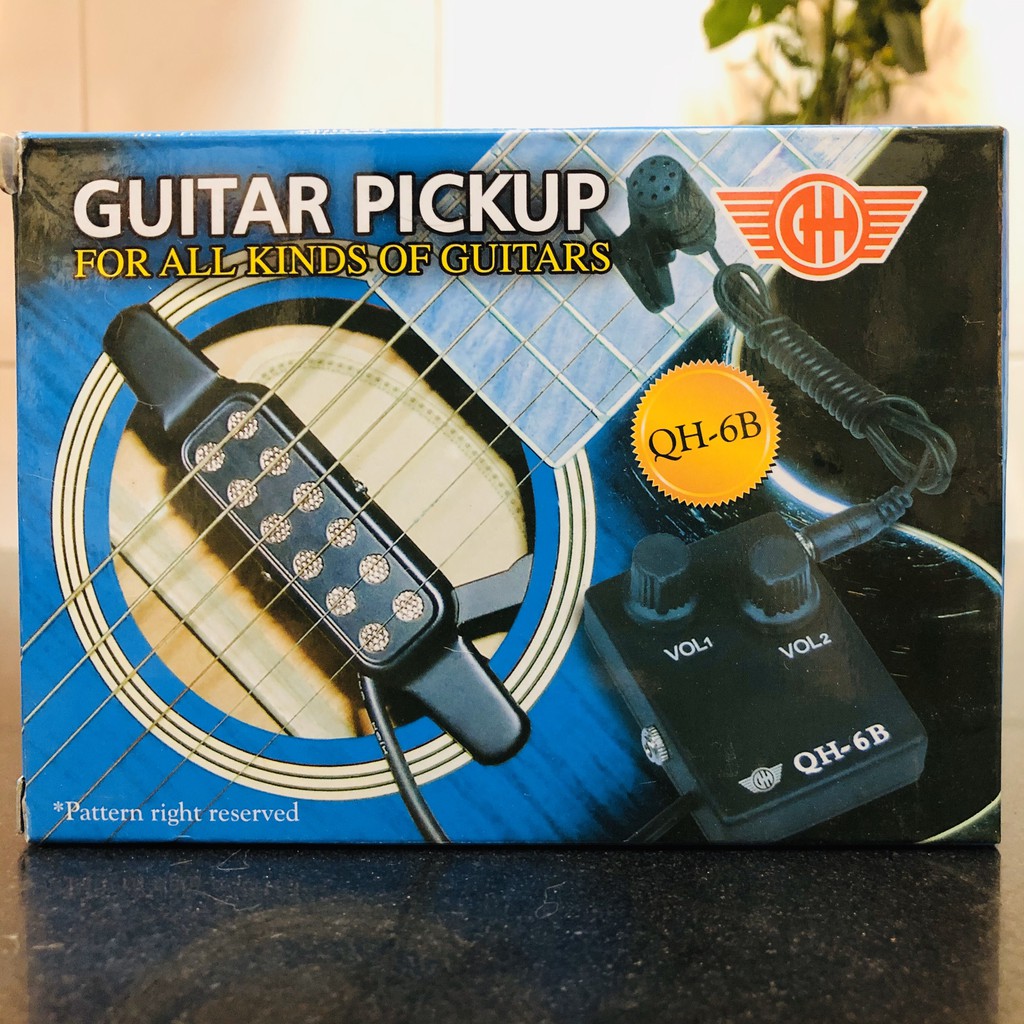 Bộ chuyển âm Guitar ra loa - Pickup QH6B Có nút chỉnh âm - Giá tốt nhất - Nhập khẩu chính hãng