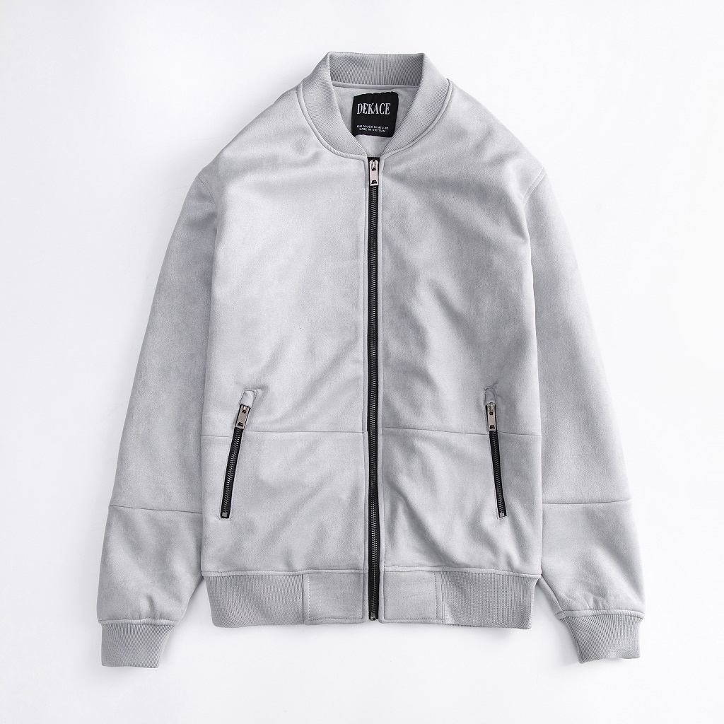 Áo Bomber Nam - Áo Khoác Nam Da Lộn Dekace Chất Dày Xịn Xò