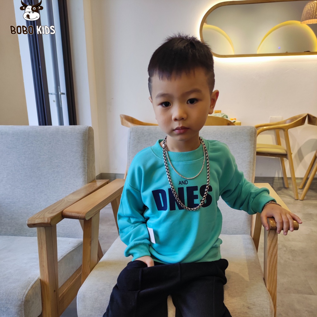 Áo Nỉ Bé Trai Và Bé Gái BoBoKids, Áo Sweater Dài Tay Cho Trẻ Em Từ 1,5-10 Tuổi Phong Cách Hàn Quốc