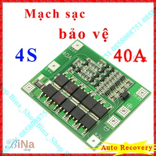 Mạch sạc bảo vệ pin 4S 40A Ver 2.3, 3.0