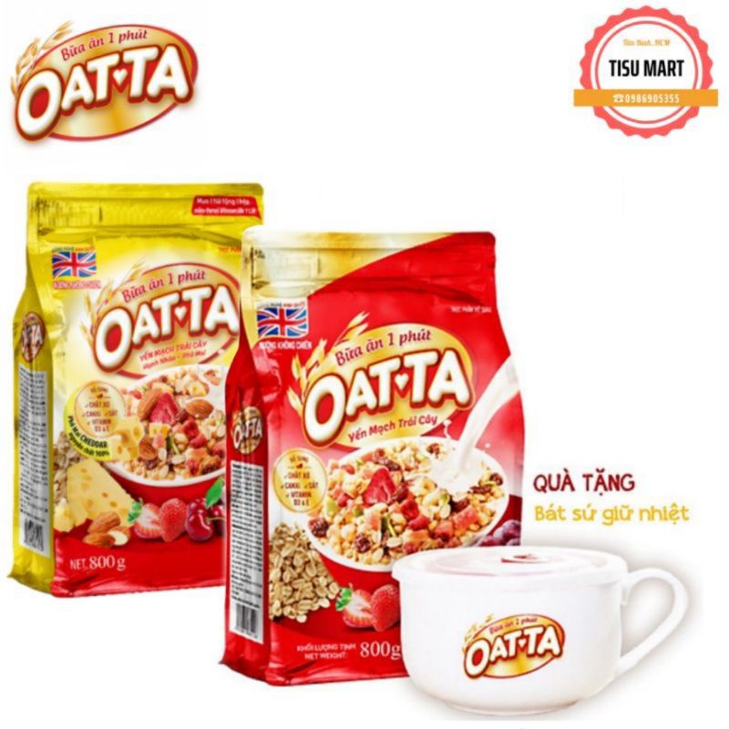 NGŨ CỐC - OATTA YẾN MẠCH TRÁI CÂY - HẠNH NHÂN PHÔ MAI