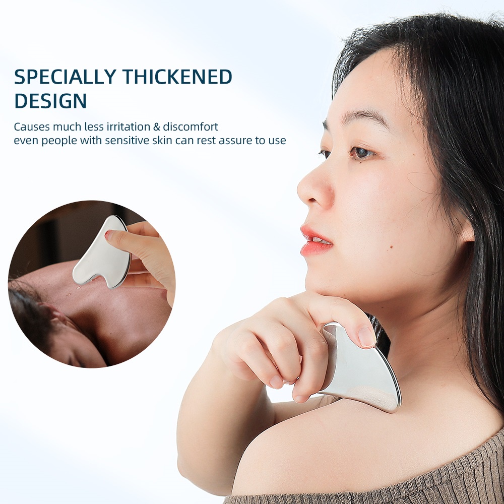 Dụng cụ mát xa mặt FOREVERLILY phong cách truyền thống bằng thép không