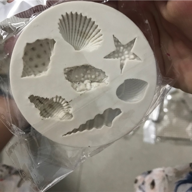 Khuon silicon sinh vật biển ốc, sao,sò tròn( cao cấp-kèm hình thật )