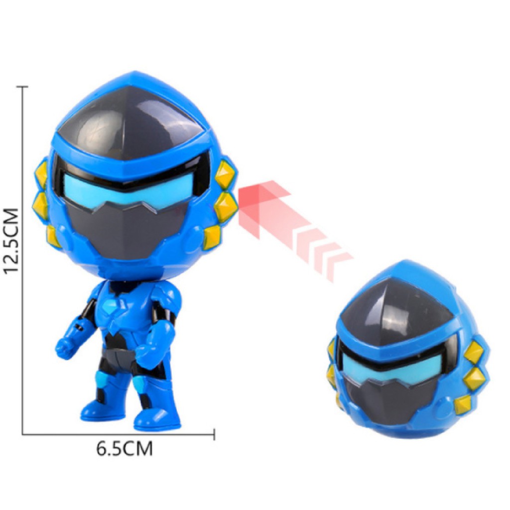 Đồ Chơi Siêu Nhân Trứng Gấp Gọn Biến Hình Ngộ Nghĩnh Khiến Bé Mê Mẩn Làm Móc Khóa Balo Nhựa ABS An Toàn Gtoys