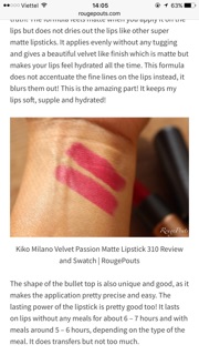 Son KIKO veltvet passion