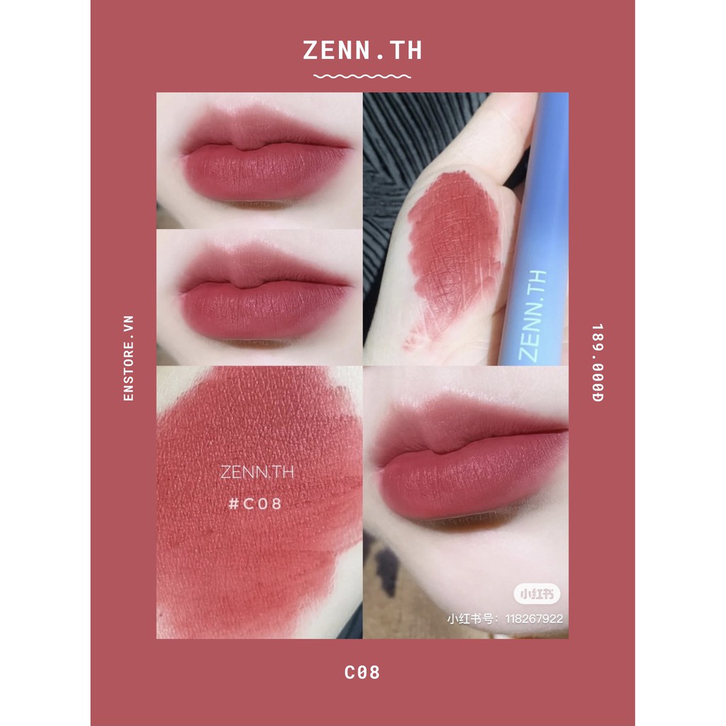 [ZENN.TH] Son kem lì Zenn.th Cotton-Kissed Matte Liquid