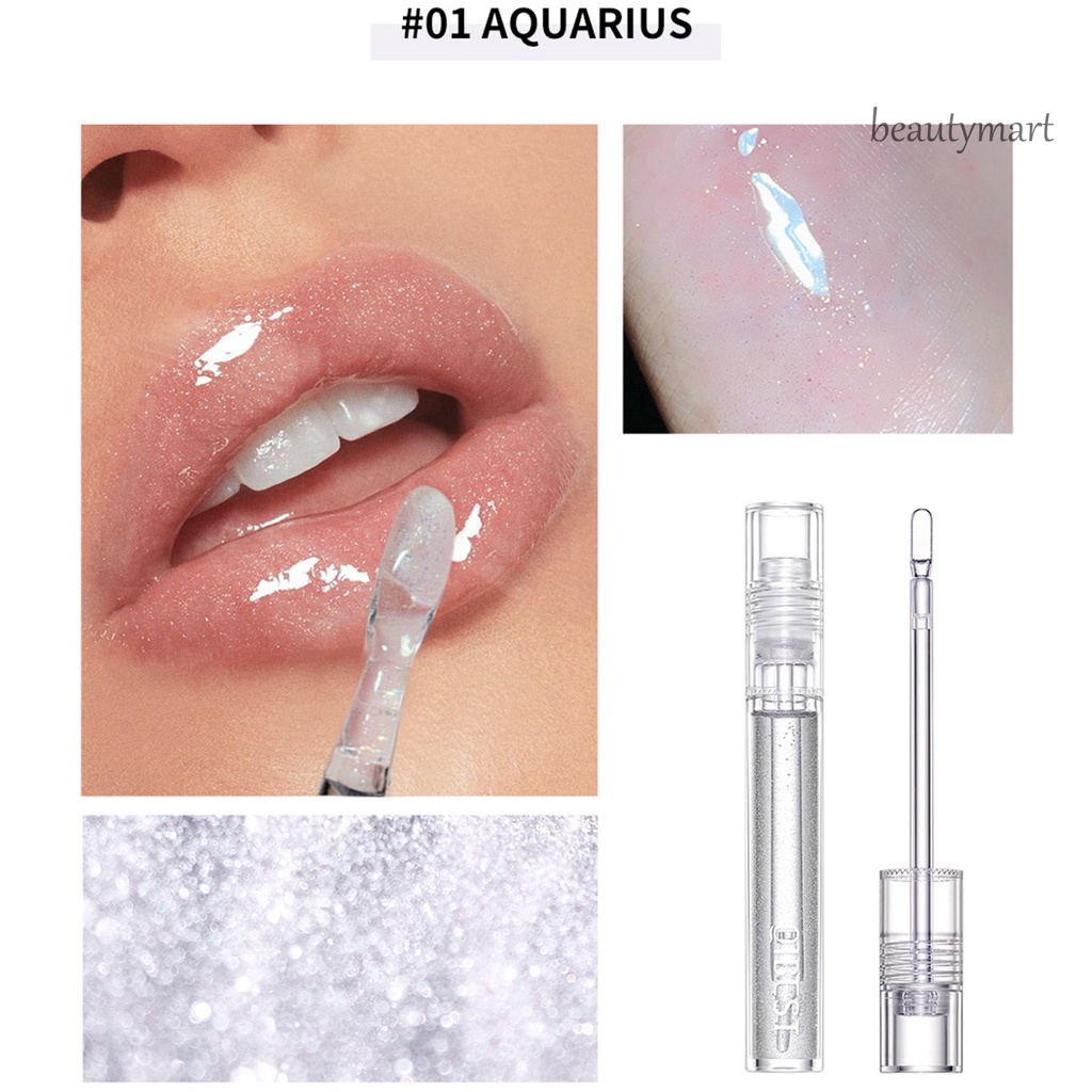 [Hàng mới về] Son bóng dạng lỏng trong suốt dưỡng ẩm lâu trôi dành cho nữ