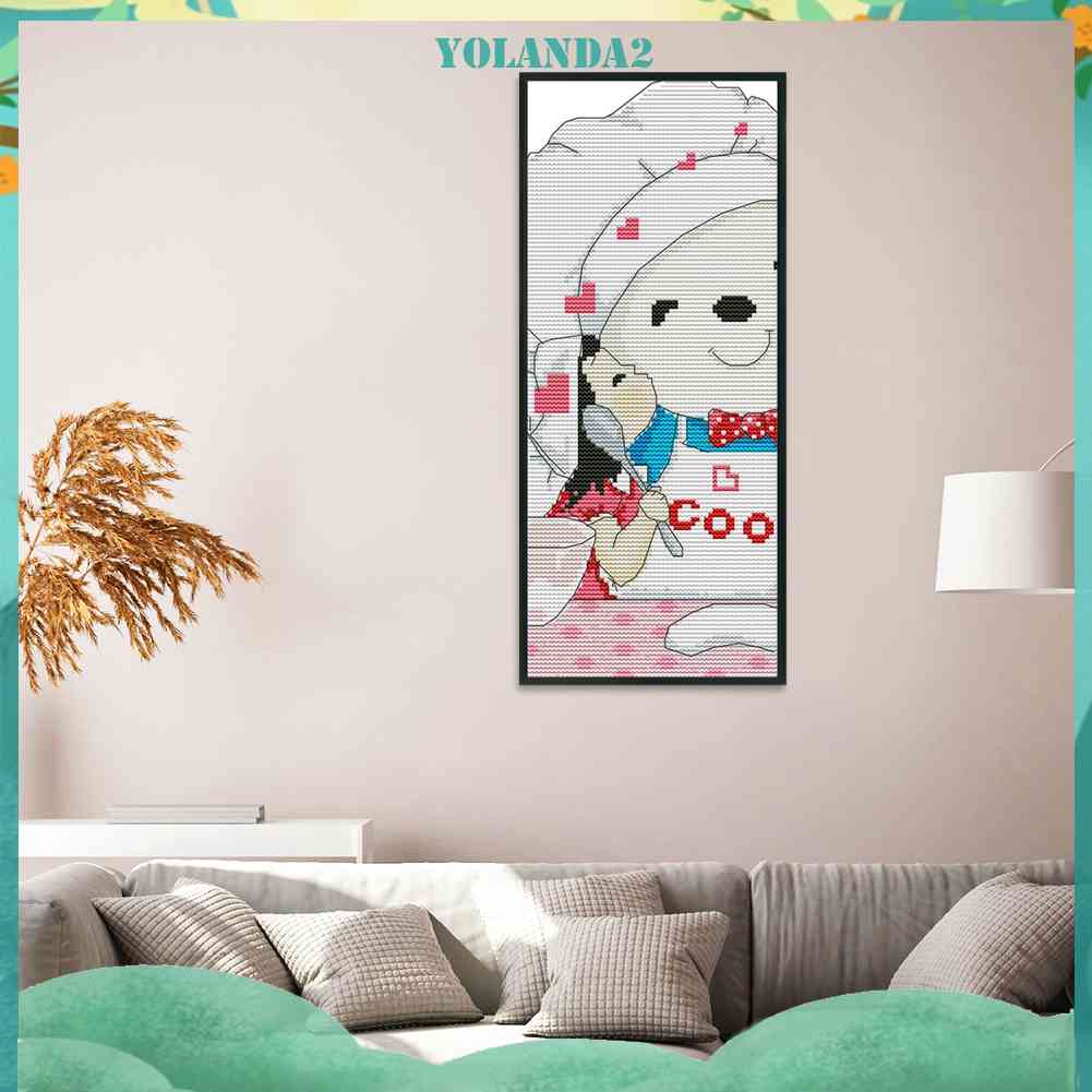 Bộ Tranh Thêu Chữ Thập Tự Làm 14CT Hình Hoạt Hình Xinh Xắn