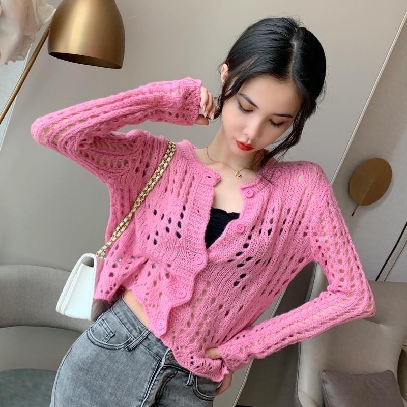 Áo Cardigan Dệt Kim Tay Dài Thời Trang Mùa Thu 2021