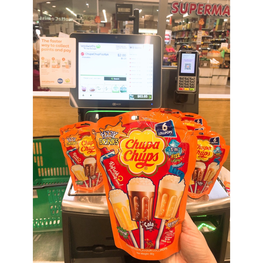 Kẹo Mút Chupa Chups Fizzy Drinks