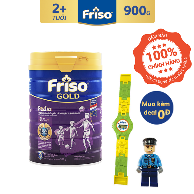 [Mã FMCGMALL giảm 8% đơn 250K] Sữa bột Friso Gold Pedia 900g