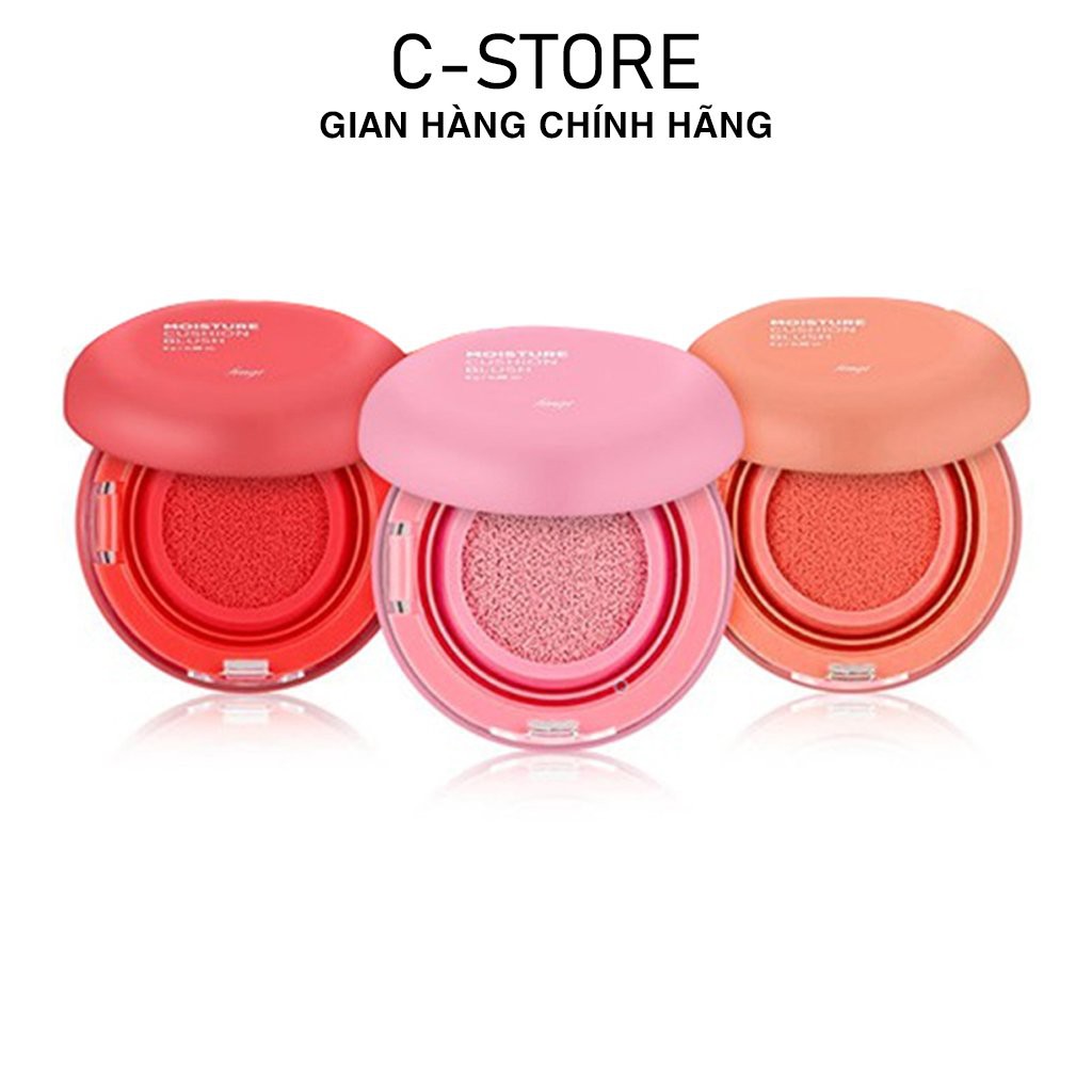 Phấn má hồng dạng Cushion mịn màng, tone màu tươi trẻ TheF.aceShops Moisture Cushion Blusher - CSTOREVN