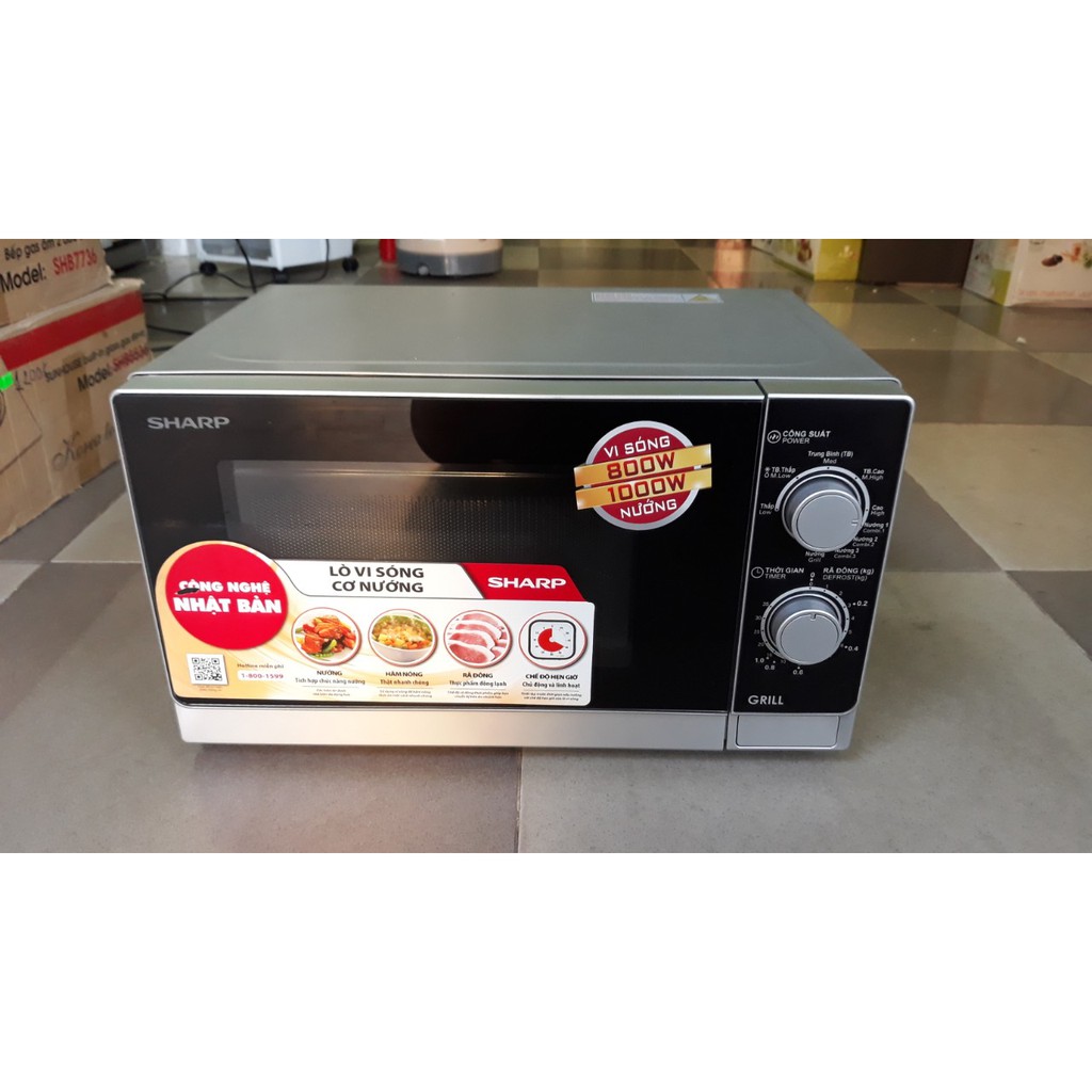 Lò vi sóng SHARP R-G222VN-S 20 lít