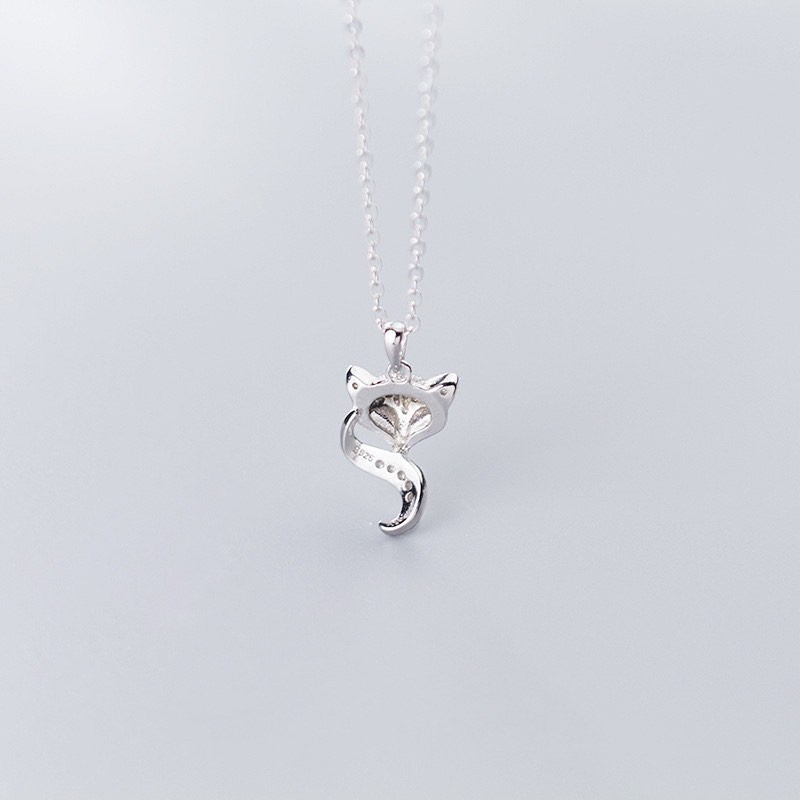 DÂY CHUYỀN NỮ BẠC TA MẶT HÌNH CON HỒ LY